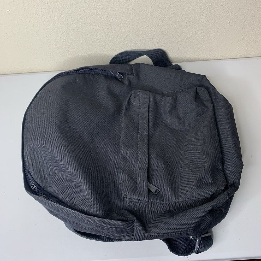 John Galt Switzerland Black (or Dk Dk Blue) Canvas Backpack Small